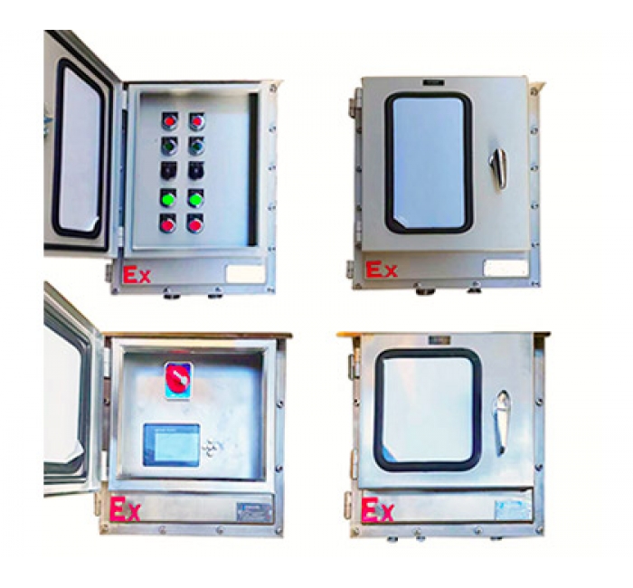 加裝防護門防爆配電箱 不銹鋼雙門防爆控制箱